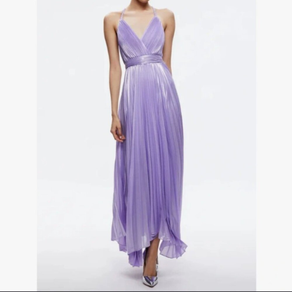 alice + olivia  Arista pleated maxi dress